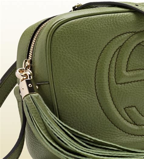 gucci soho leather disco bag green|gucci disco bag best price.